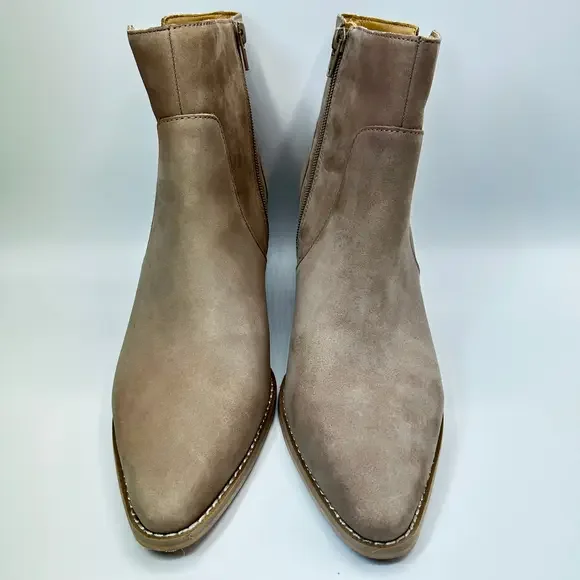 Crown Vintage Taupe Suede Ankle Boots s-l400.jpg main image 4